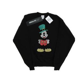 Disney  Mickey Mouse Leprechaun Hat Sweatshirt 