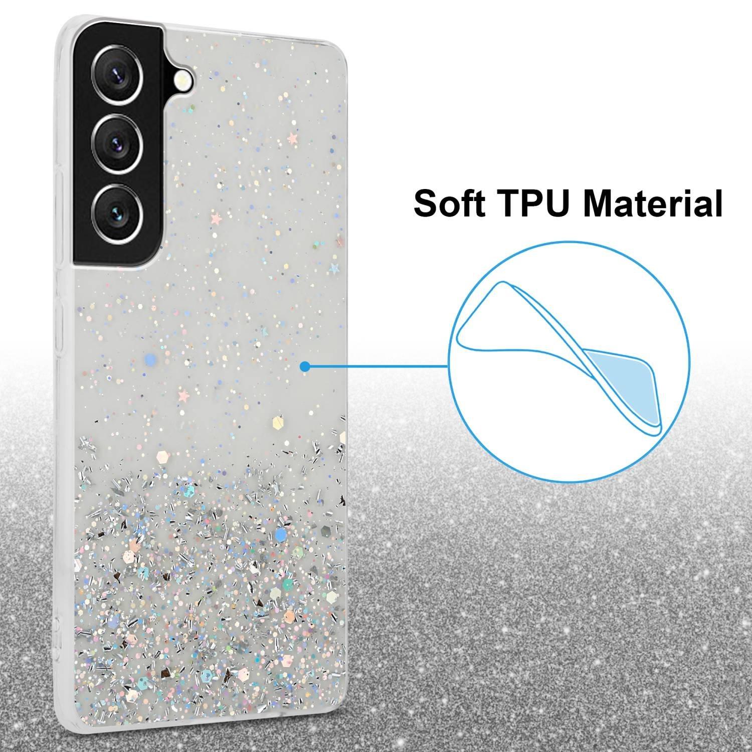 Cadorabo  Hülle für Samsung Galaxy S22 TPU Silikon mit funkelnden Glitter 