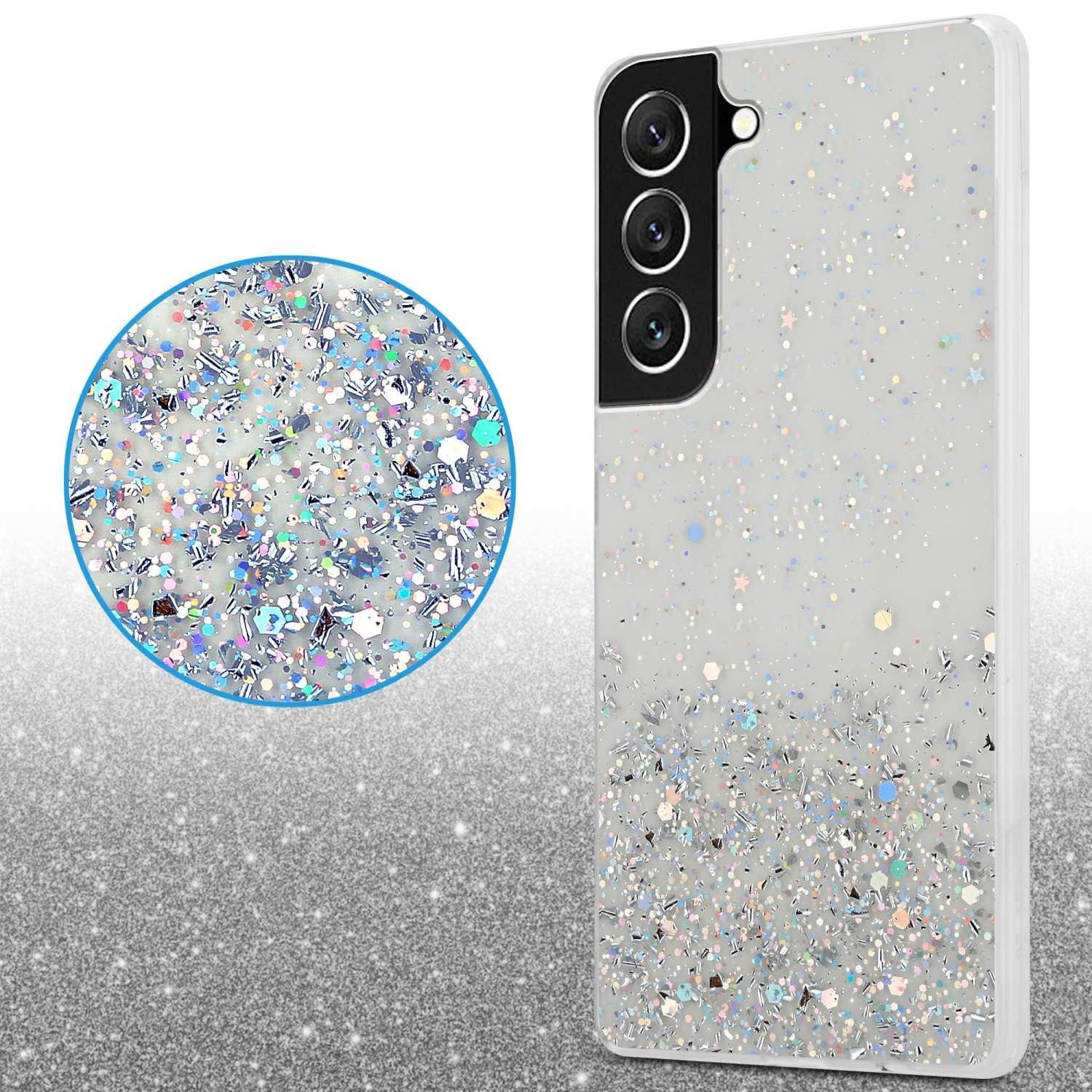 Cadorabo  Hülle für Samsung Galaxy S22 TPU Silikon mit funkelnden Glitter 