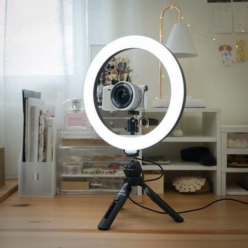 Light 10 Streaming Ringlicht - black