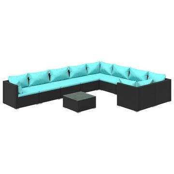 Garten-lounge-set poly-rattan