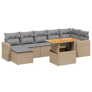 VidaXL set divano da giardino Polirattan  