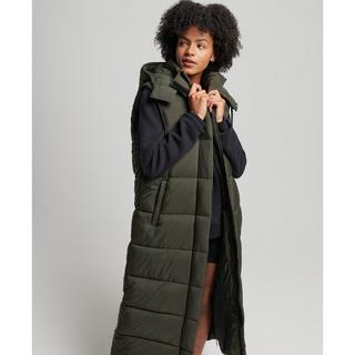 Superdry Doudoune longue sans manches à capuche Ripstop  