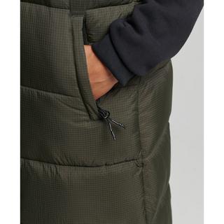 Superdry Doudoune longue sans manches à capuche Ripstop  