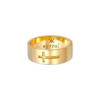 Kuzzoi  Ring  Bandring Glanz Kreuz Glaube 