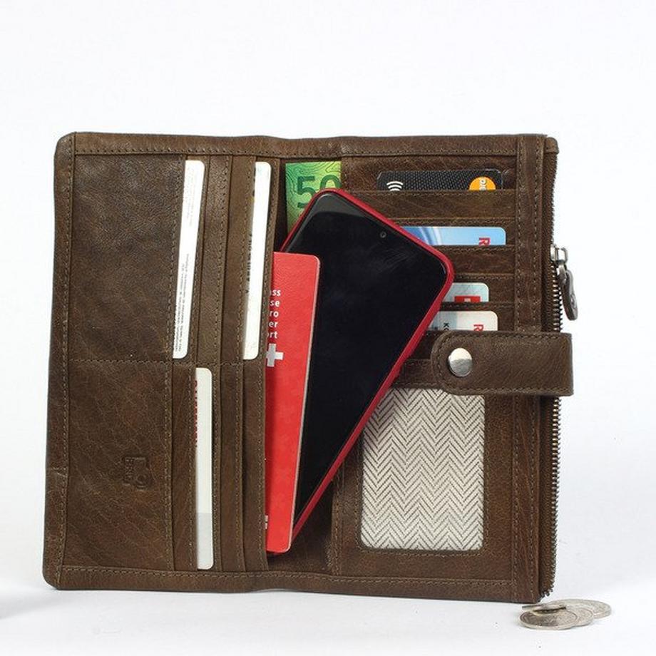 Margelisch New York 2 Olive Portemonnaie  