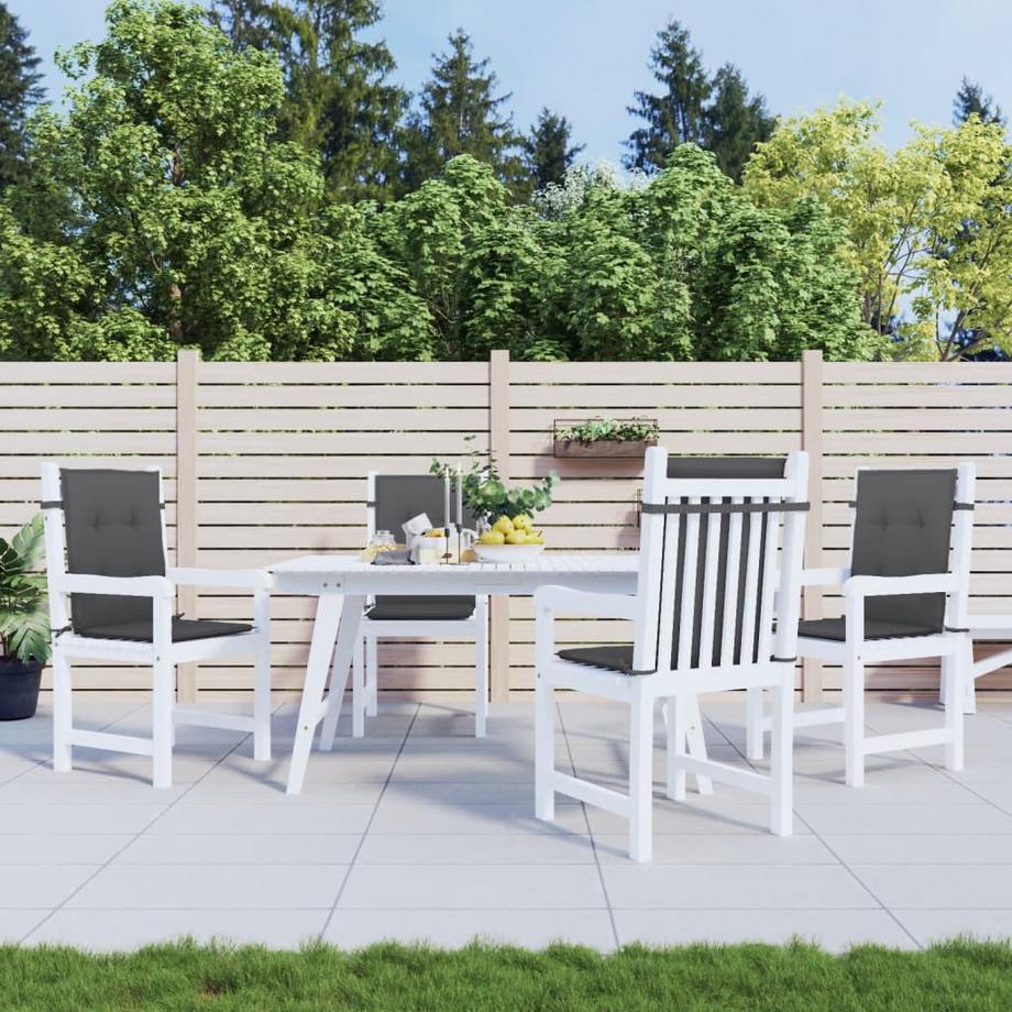 VidaXL cuscino per sedia con schienale basso Tessuto  