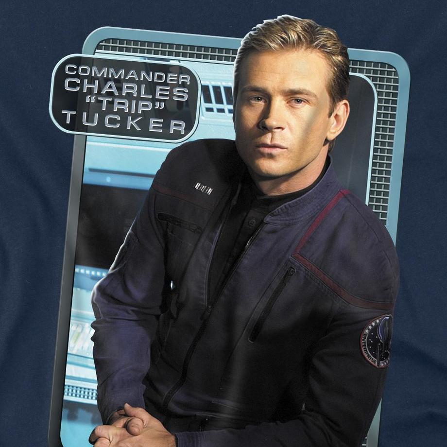 Star Trek Star Trek Enterprise Commander Charles Trip Tucker T-Shirt  