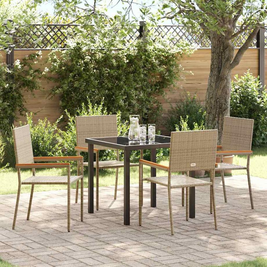 VidaXL Mobilier de jardin poly rattan  