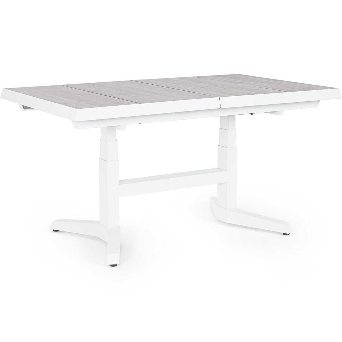 mutoni lifestyle Garten Ausziehtisch Robert höhenverstellbar weiss 143-183x88  