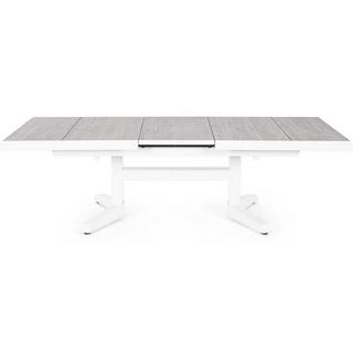 mutoni lifestyle Garten Ausziehtisch Robert höhenverstellbar weiss 143-183x88  