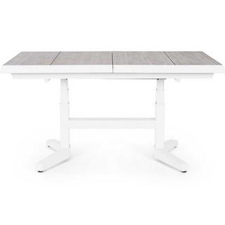 mutoni lifestyle Garten Ausziehtisch Robert höhenverstellbar weiss 143-183x88  