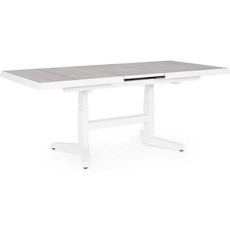 mutoni lifestyle Garten Ausziehtisch Robert höhenverstellbar weiss 143-183x88  