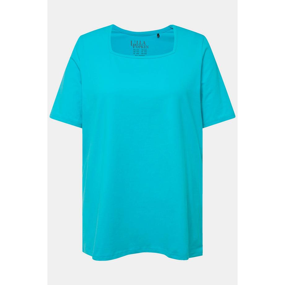 Ulla Popken A-Linie Carree-Ausschnitt Halbarm T-Shirt  