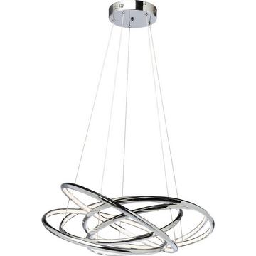 Lampada a sospensione Saturn LED Chrome Big