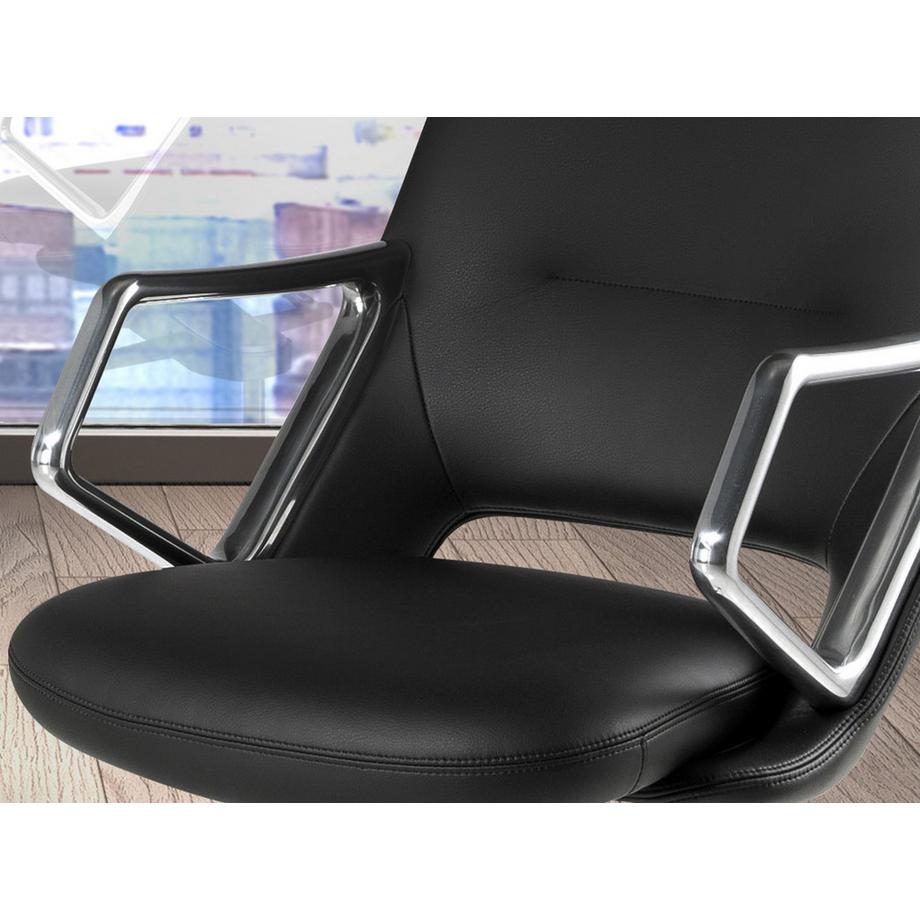 ANGEL CERDA Drehbarer Bürostuhl aus Kunstleder  