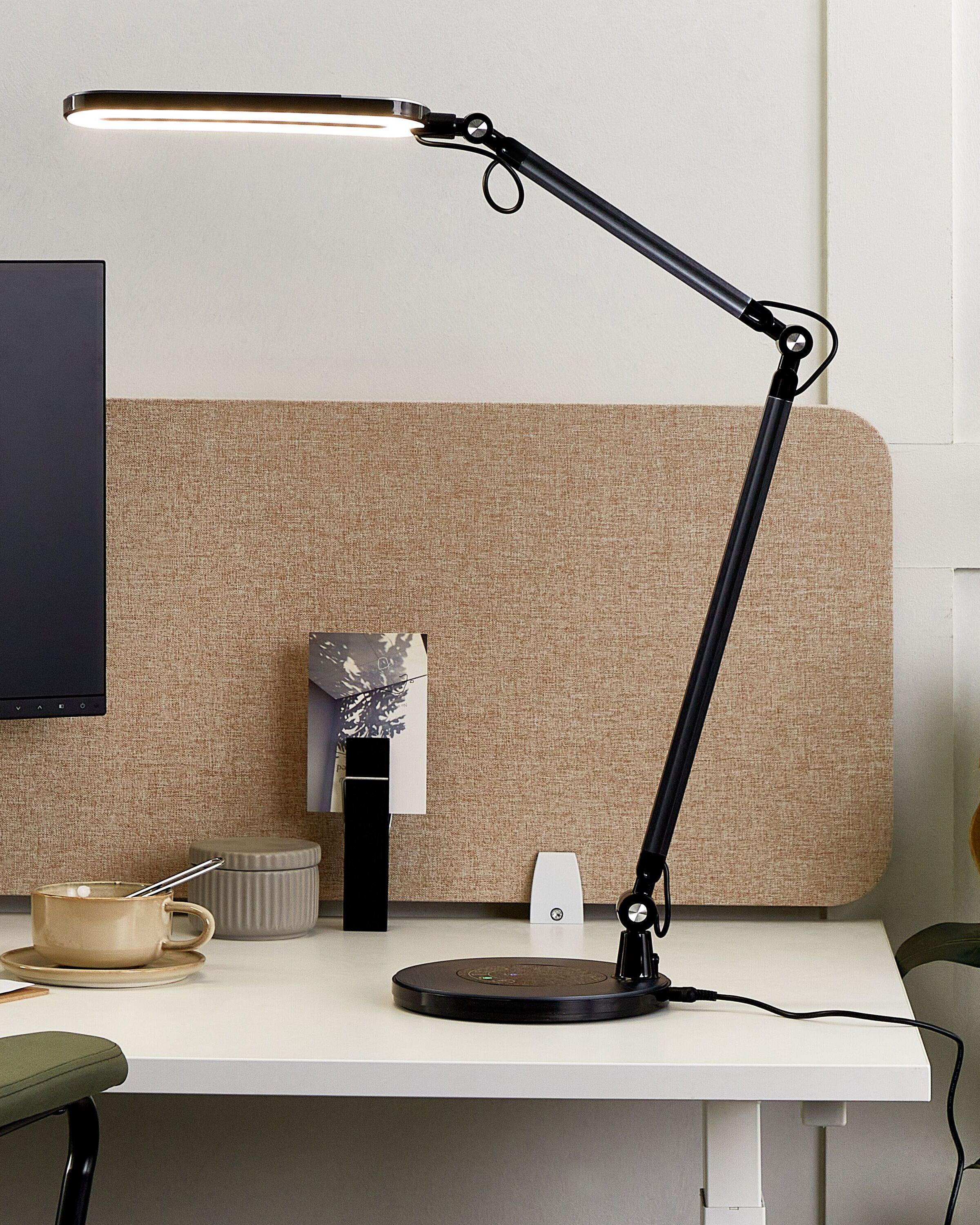 Beliani Lampe de bureau LED en Aluminium Industriel GRUS  