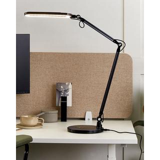 Beliani Lampe de bureau LED en Aluminium Industriel GRUS  
