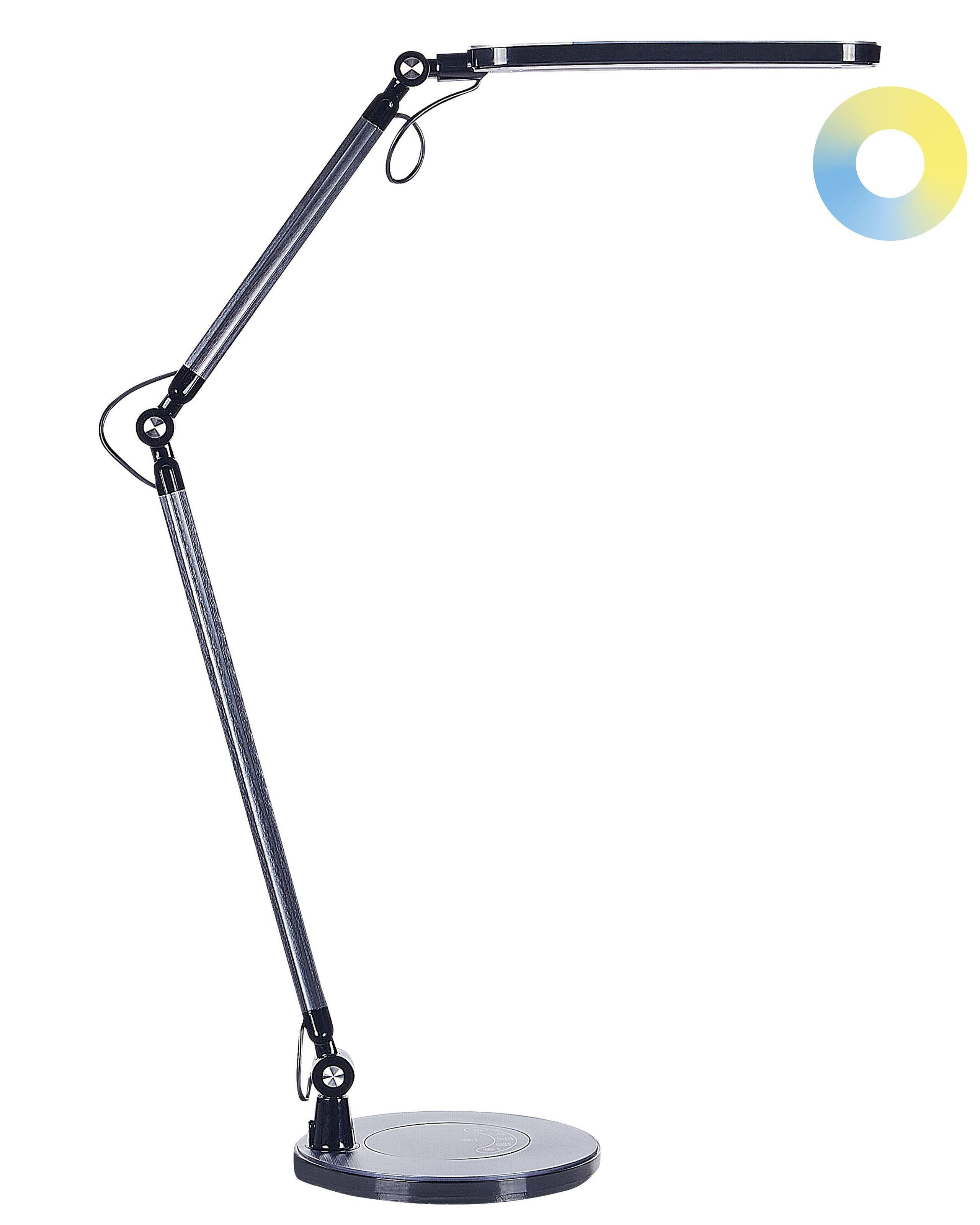 Beliani Lampe de bureau LED en Aluminium Industriel GRUS  