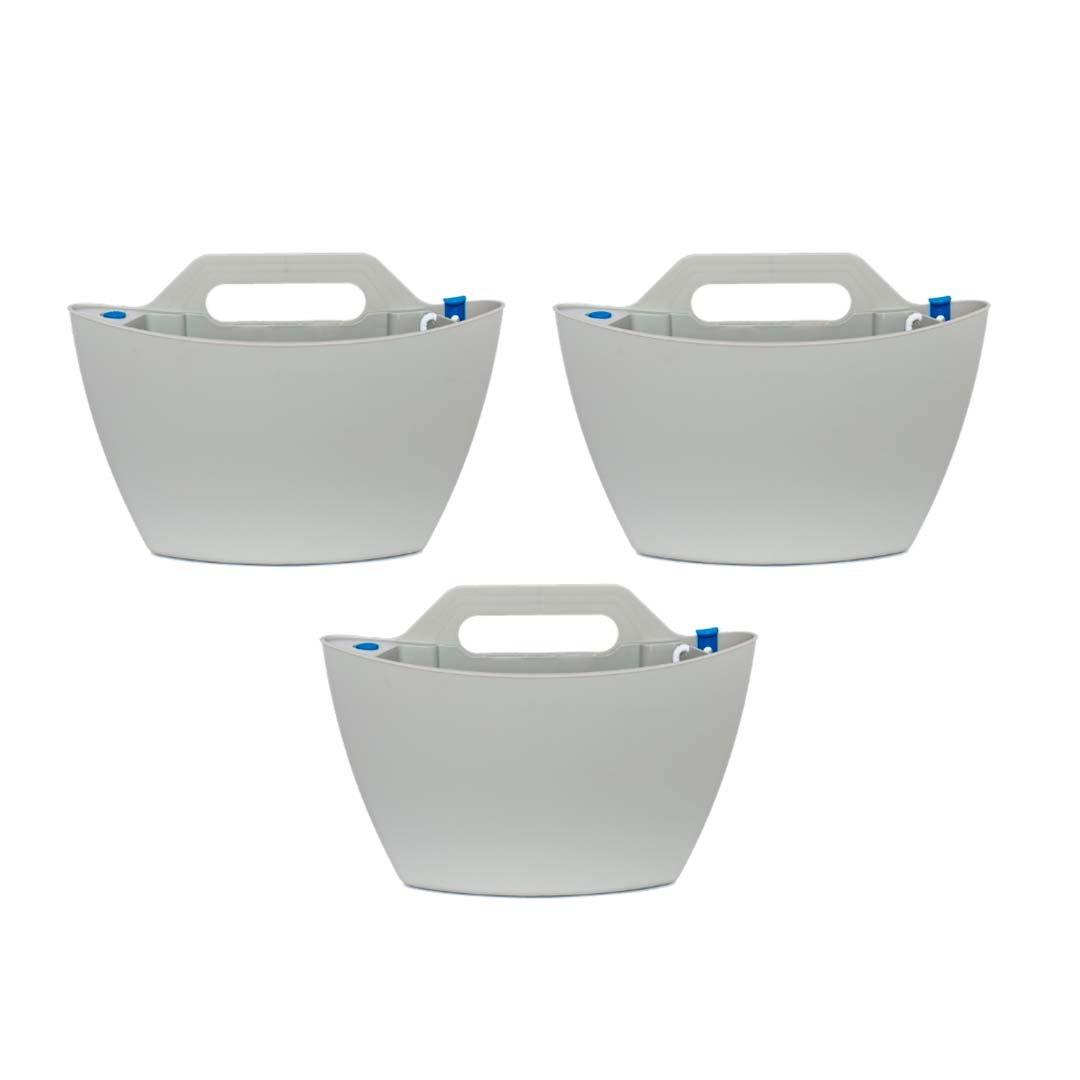 CitySens 3 Pack di fioriere da parete auto-irriganti; irrigazione capillare  