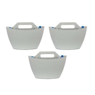 CitySens 3 Pack di fioriere da parete auto-irriganti; irrigazione capillare  