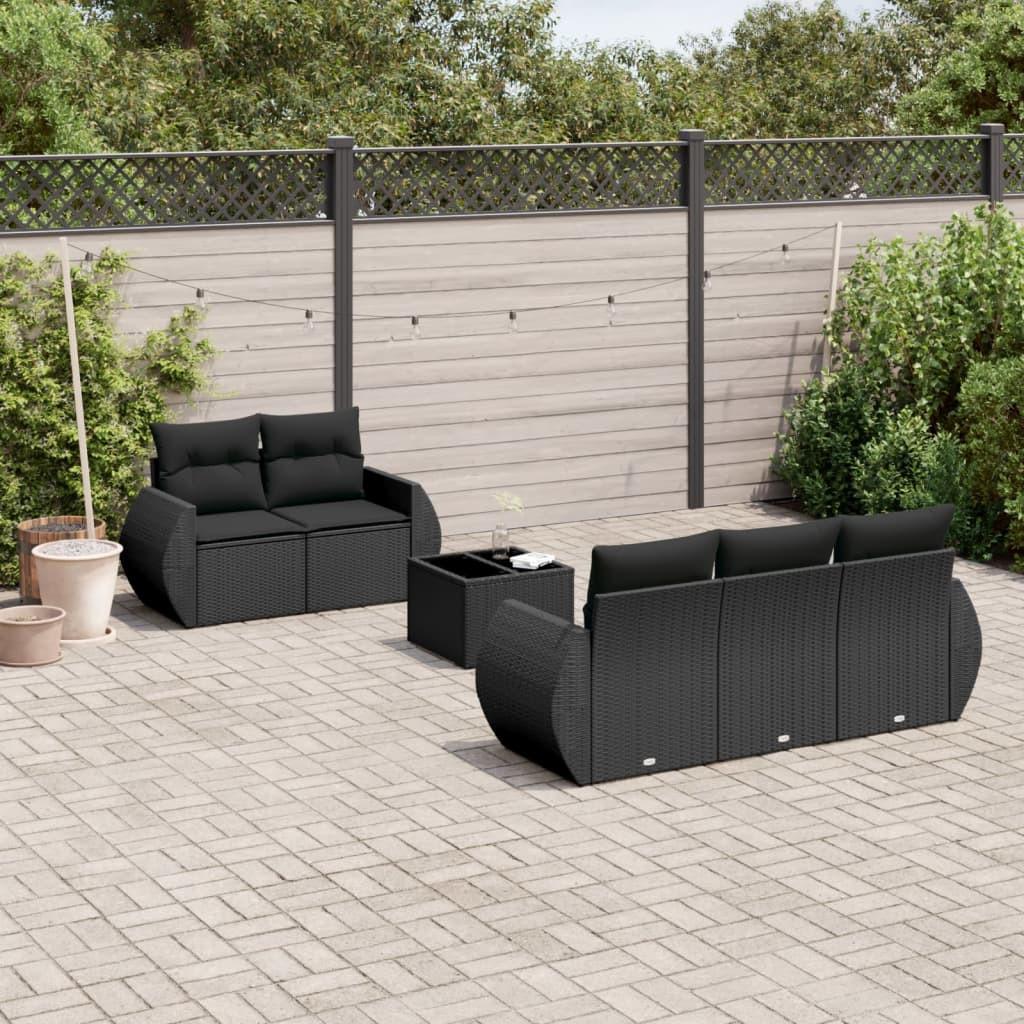 VidaXL Ensemble de canapés de jardin rotin synthétique  