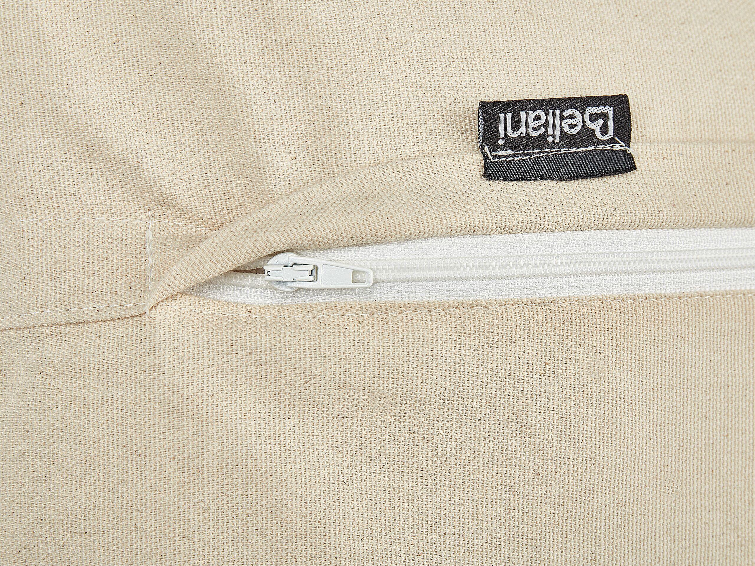 Beliani Lot de 2 coussins décoratifs en Coton Moderne ROSEMARY  