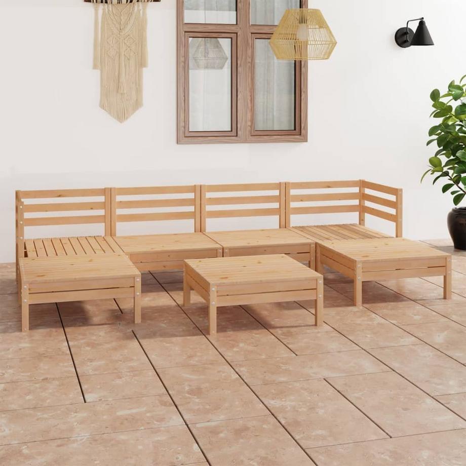 VidaXL Ensemble de meubles de jardin bois  