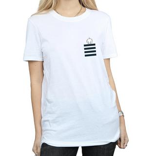 LOONEY TUNES Tweety Pie T-Shirt Rayé Fausse Poche  