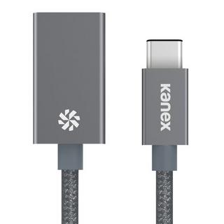 kanex  USB-C - USB-A 21cm câble USB 0,21 m USB 3.2 Gen 1 (3.1 Gen 1) USB C USB A Gris 