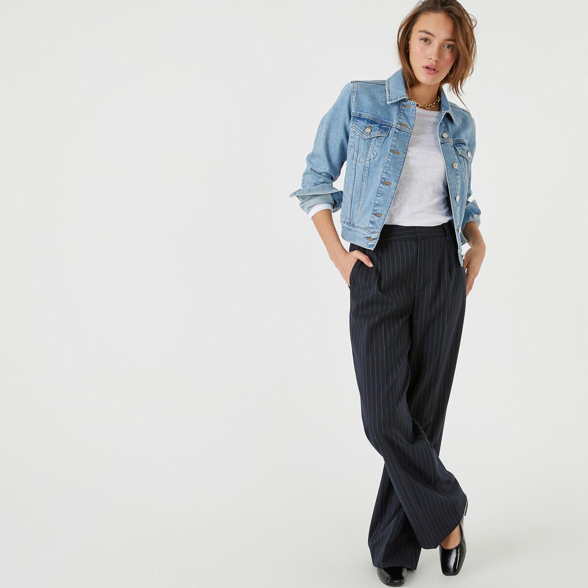 La Redoute Collections Langarm Rundhals T-Shirt  