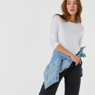 La Redoute Collections Langarm Rundhals T-Shirt  