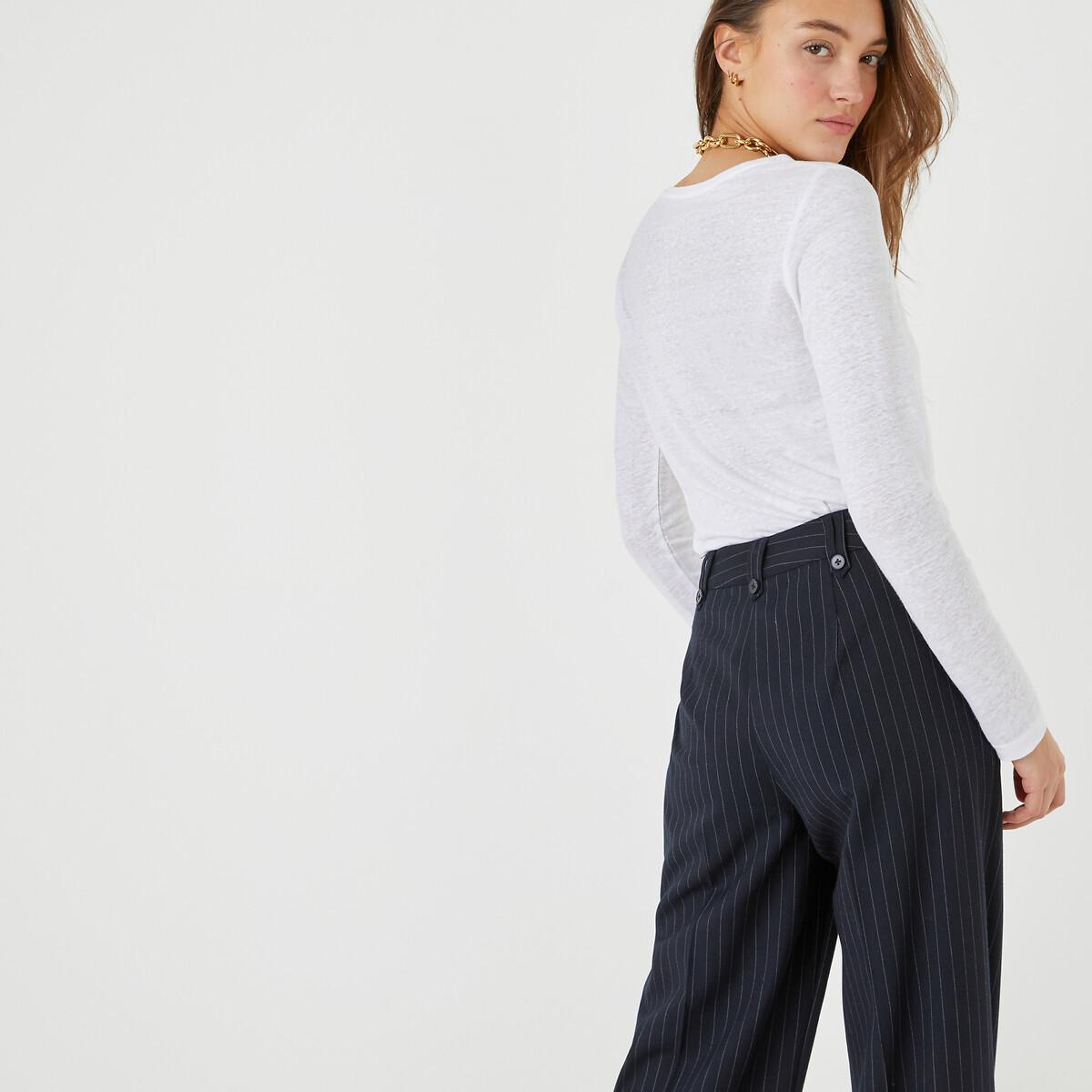 La Redoute Collections Langarm Rundhals T-Shirt  