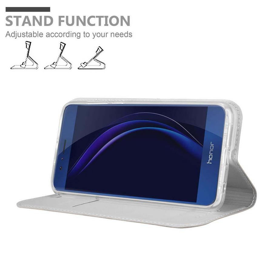 Cadorabo  Hülle für Honor 8 / 8 PREMIUM Magnetverschluss, Kartenfach 