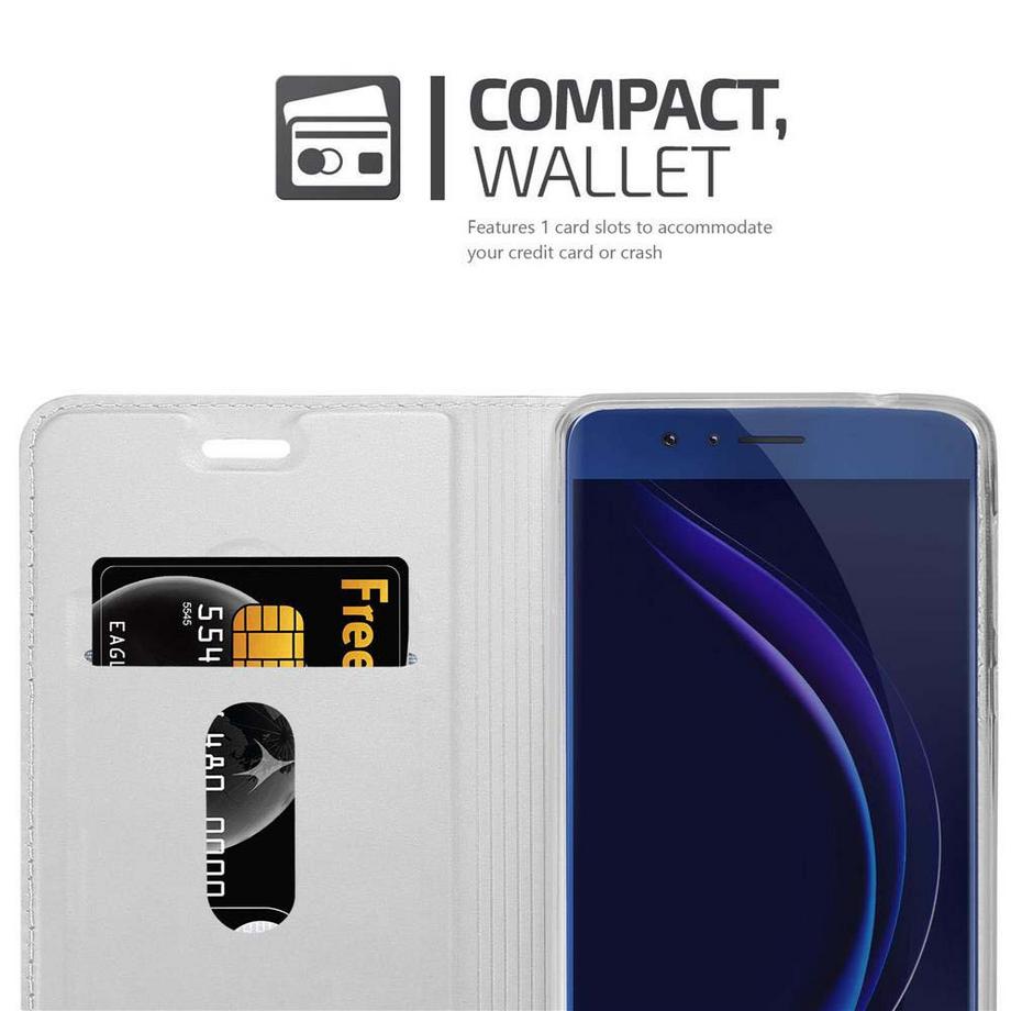 Cadorabo  Hülle für Honor 8 / 8 PREMIUM Magnetverschluss, Kartenfach 