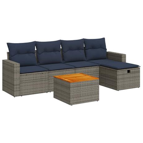 VidaXL Gartensofa set poly-rattan  