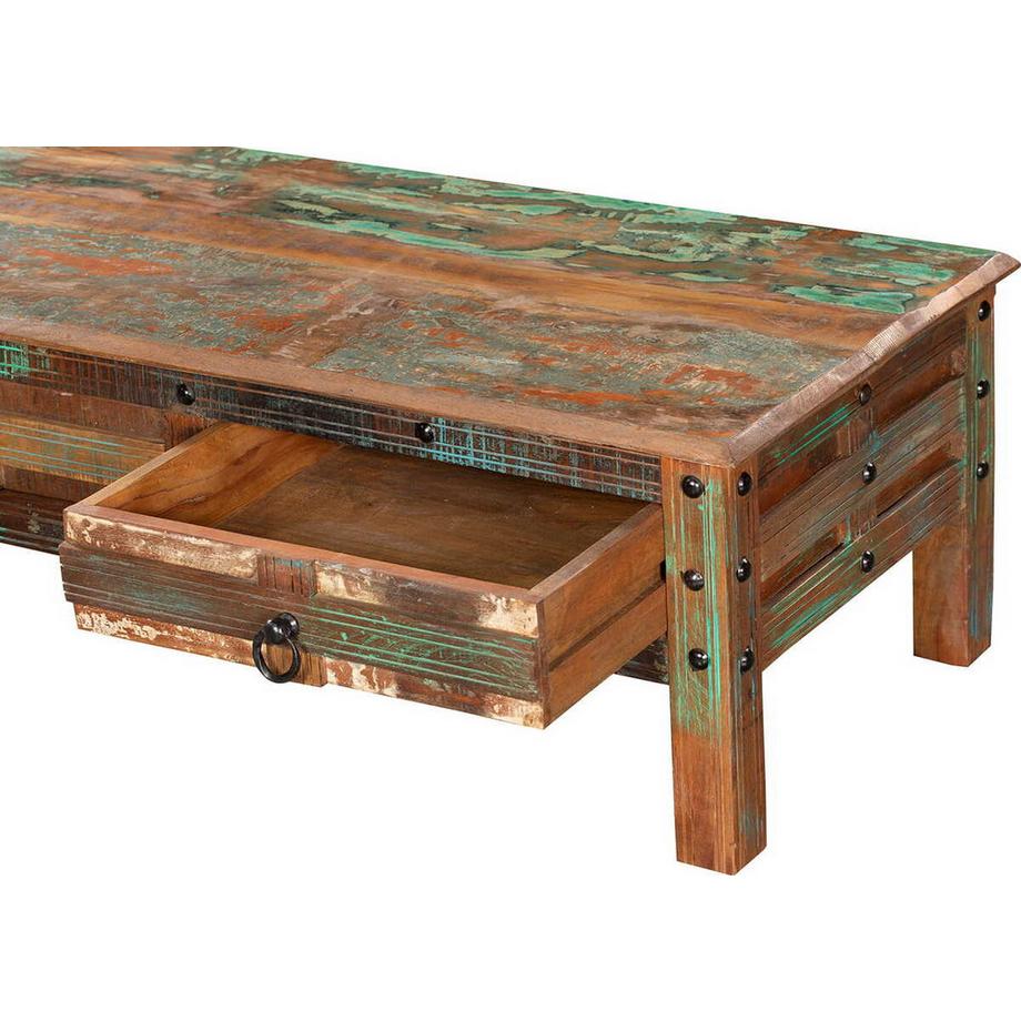 mutoni Table basse Kalanka mangue marron 115x55  