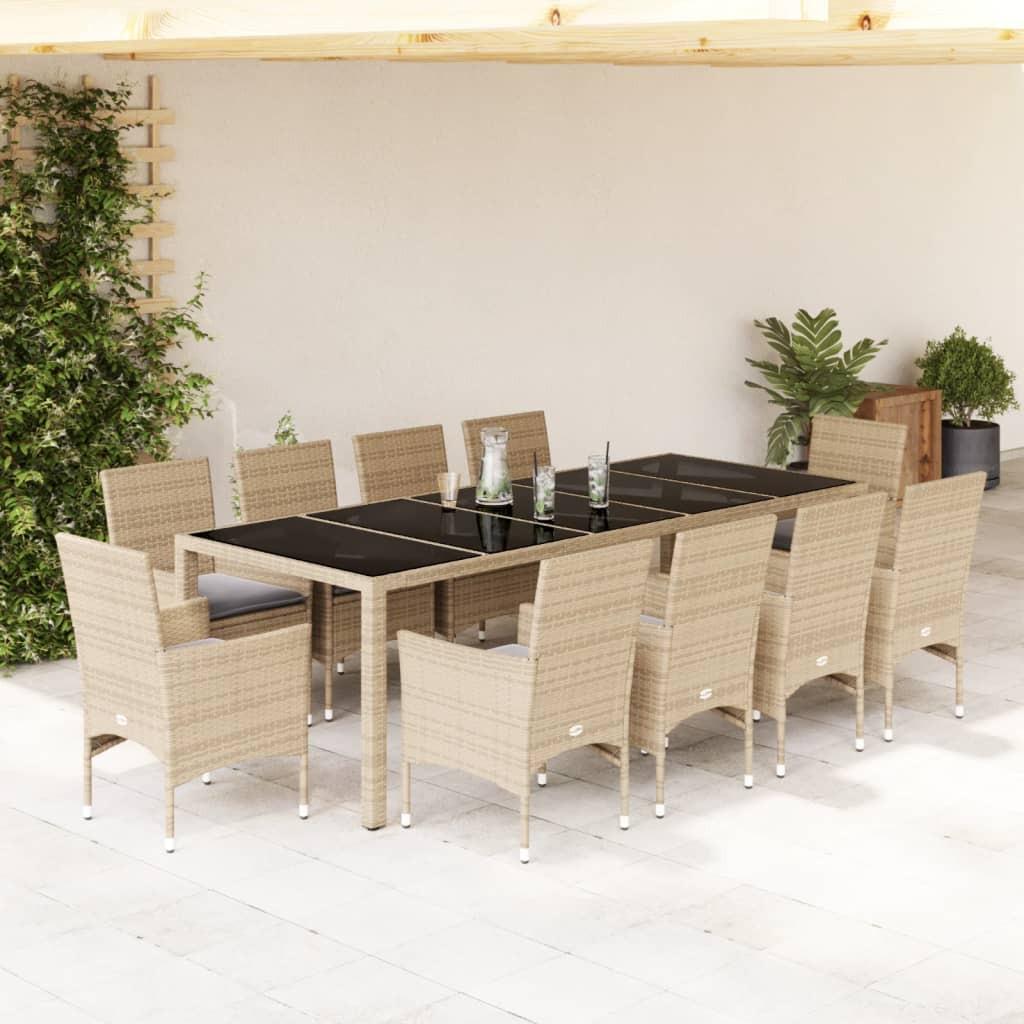 VidaXL set da pranzo da giardino Polirattan  