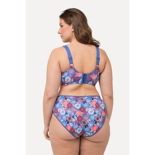 Ulla Popken  Soutien-gorge de maintien, imprimé floral. Sans armatures, bonnet C-F. 