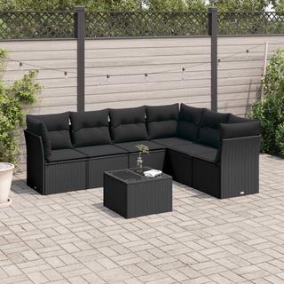 VidaXL set divano da giardino Polirattan  