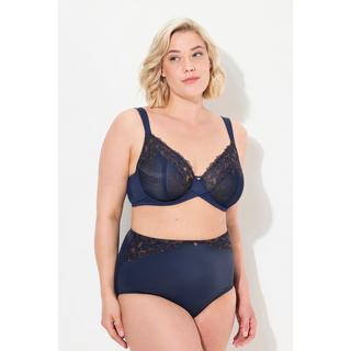 Ulla Popken  Reggiseno con ferretto, fini ricami floreali e coppa C-F 