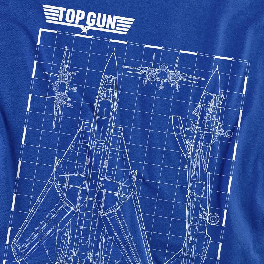 Top Gun Top Gun Blueprint Langarm T-Shirt  