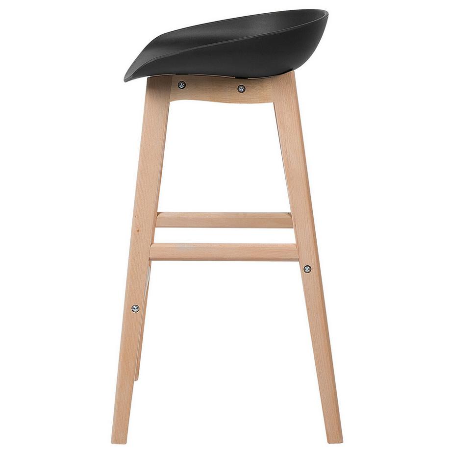 Beliani Lot de 2 chaises de bar en Polypropylène  MICCO  