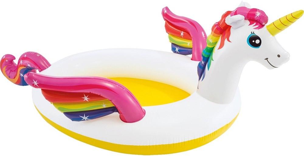 Intex  Aufblasbarer Kinderplanschbecken Regenbogen Einhorn 