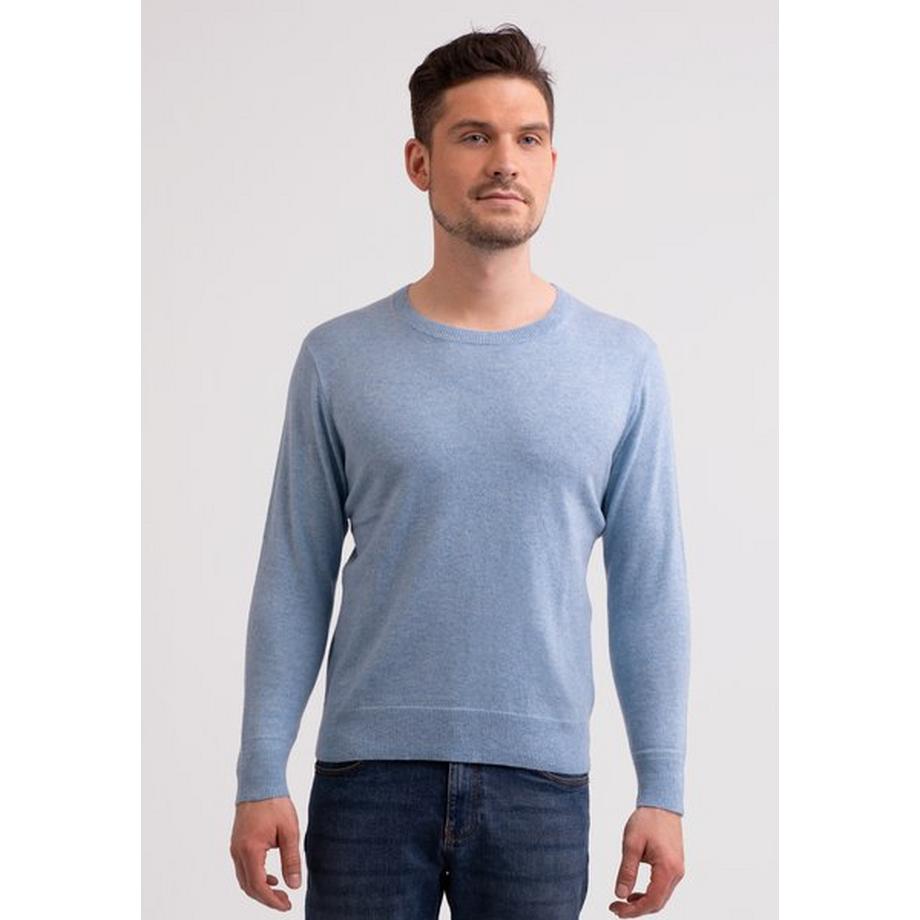 CASH-MERE.CH Recycelter Kaschmir Rundhals Pullover  