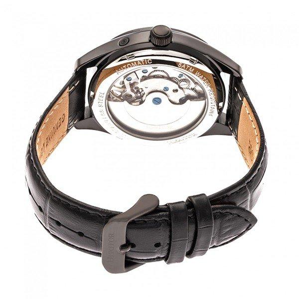 Heritor Automatic  Heritor Montre Automatique Sebastian Semi-Squelette en Cuir 