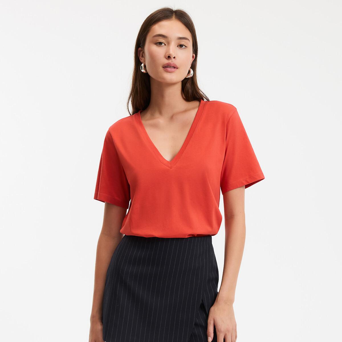 La Redoute Collections T-shirt Scollo a V  