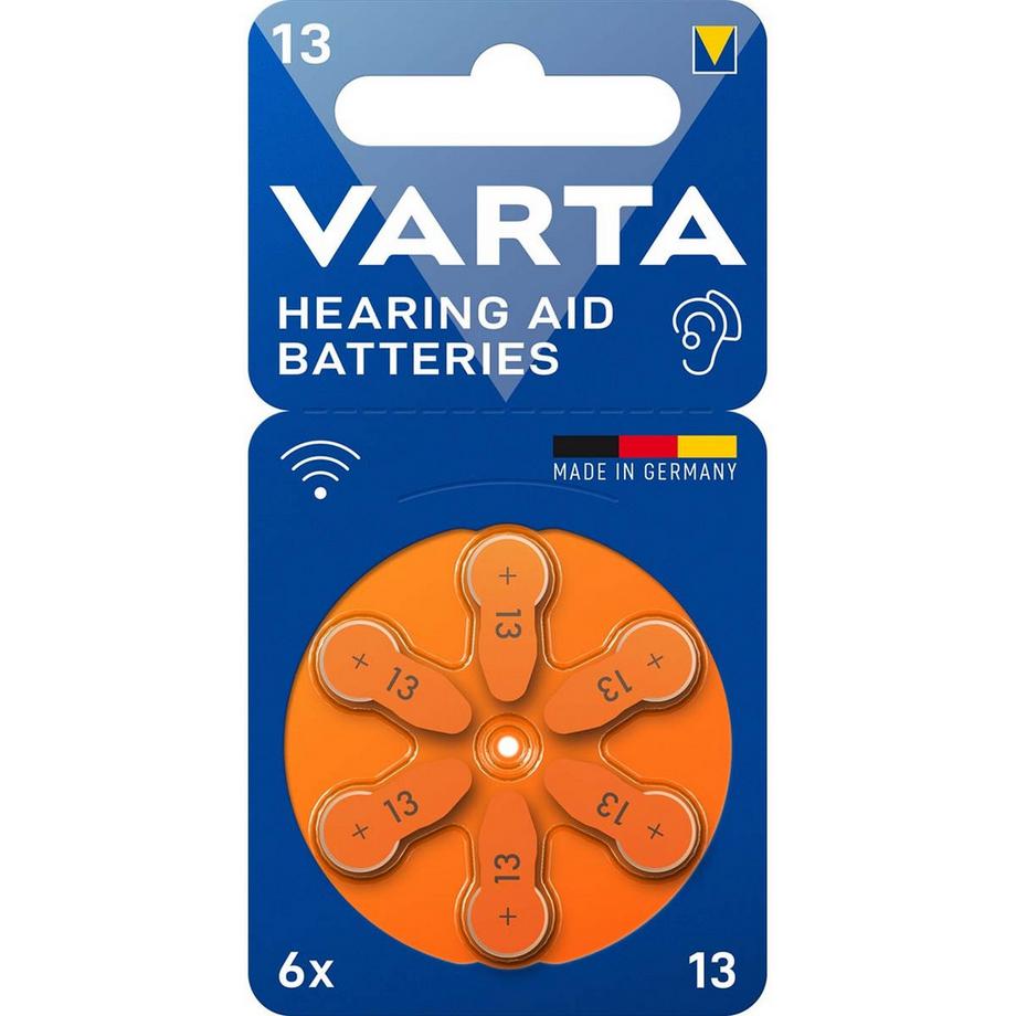 Nedis  Zink-Luft-Batterie PR48 Typ 13 | 1,45 V DC | 6-Blister | Hörgerät | Orange 