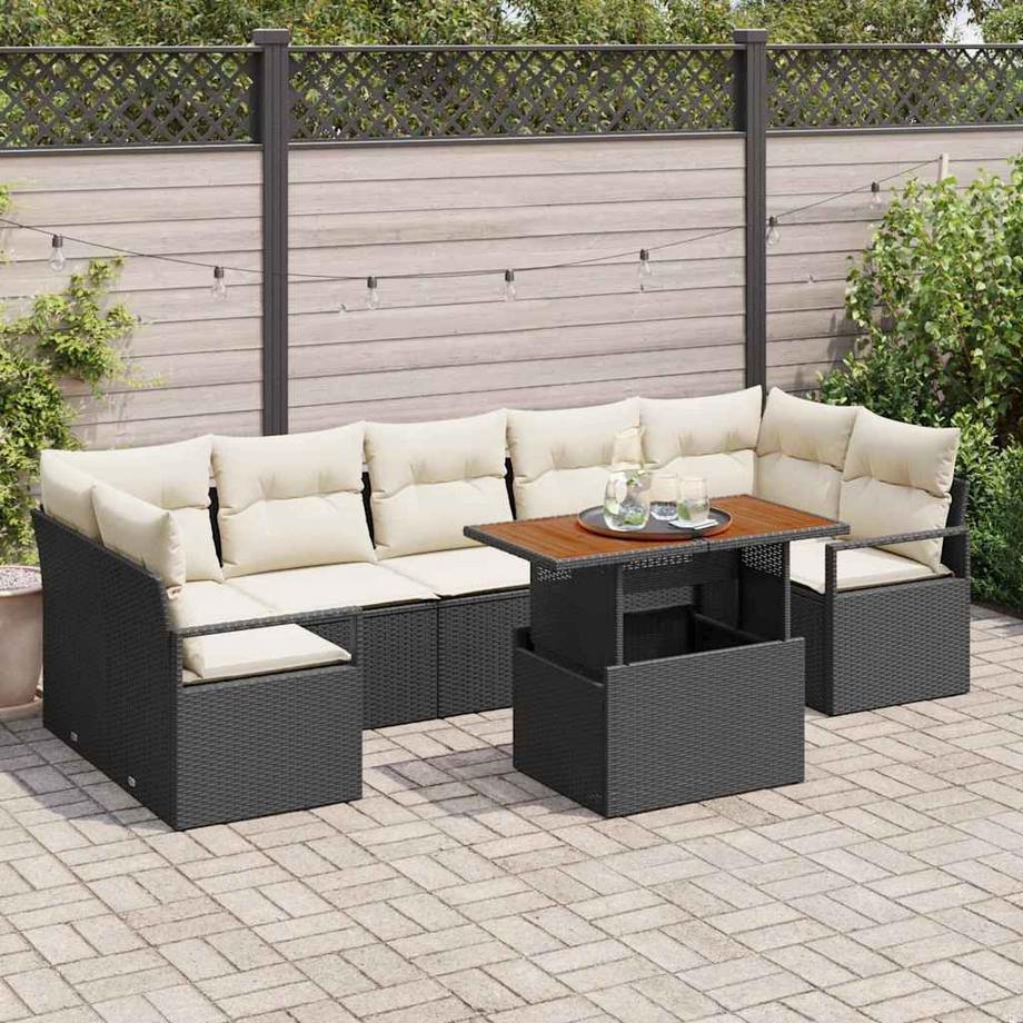 VidaXL Outdoor-sofaset poly-rattan  