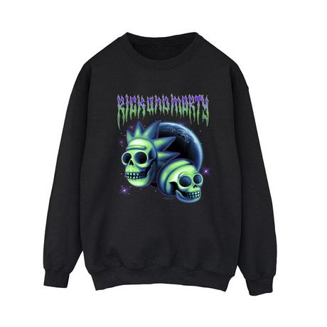 Rick And Morty Skull Graphic Sweatshirt  
